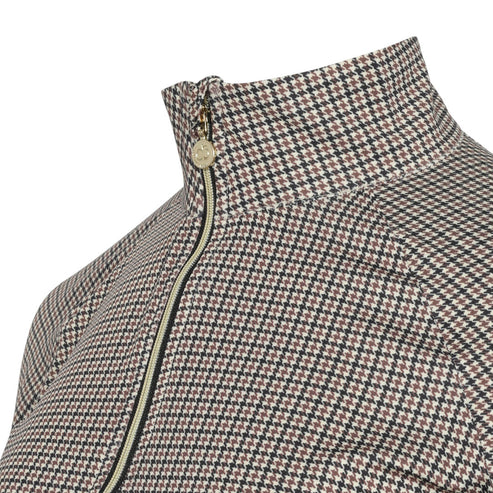Dapplebay Bay Houndstooth 1/4 Zip Riding Top- CLEARANCE