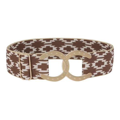 Dapplebay Horse Shoe Belt- Aztec-Chestnut