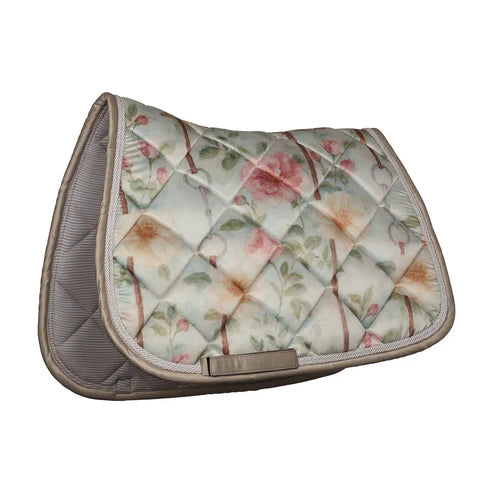 Dapplebay Vintage Floral Jump Saddle Pad