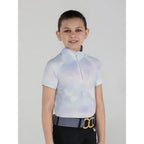 Dapplebay Kids Opalite Skies 1/4 Zip SS Riding Top