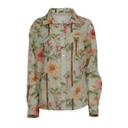 Dapplebay Vintage Floral Breezy Button Up Top- Spring/Summer Collection