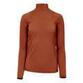 Dapplebay Aircut Mock Neck LS Top-Rust
