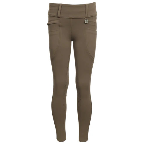 Dapplebay Kids Essential Silicone Full Seat Tights-Chestnut