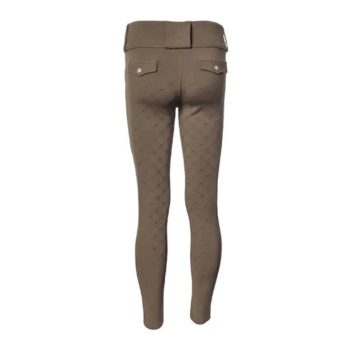 Dapplebay Kids Essential Silicone Full Seat Tights-Chestnut