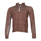 Dapplebay Kids Heirloom Glen Plaid 1/4 Zip LS Riding Top