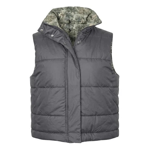 Dapplebay Reversible Puffer Vest-Graphite