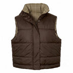 Dapplebay Reversible Puffer Vest-Chocolate