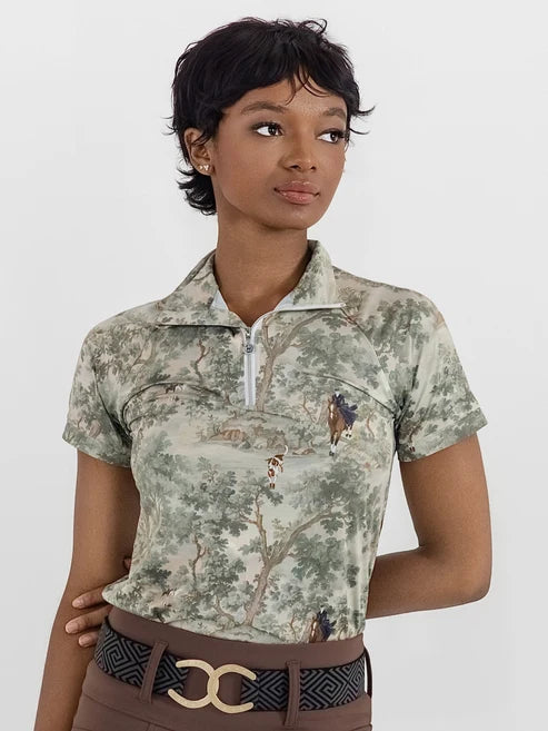 Hunt Tapestry 1/4 Zip SS Riding Top