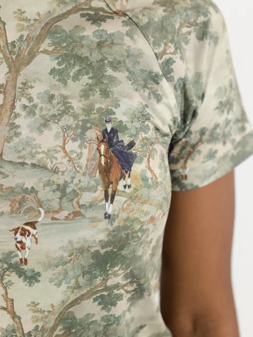 Hunt Tapestry 1/4 Zip SS Riding Top