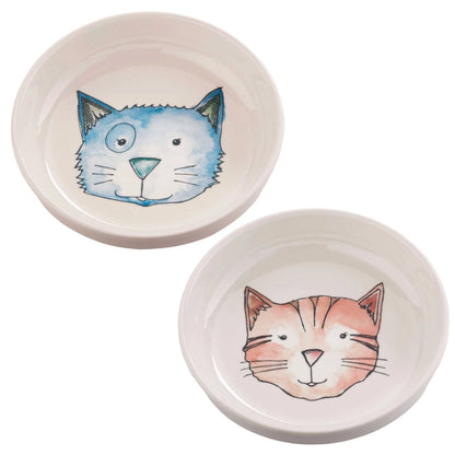 Pet Bowl  Gift Set Watercolor Cat image 1