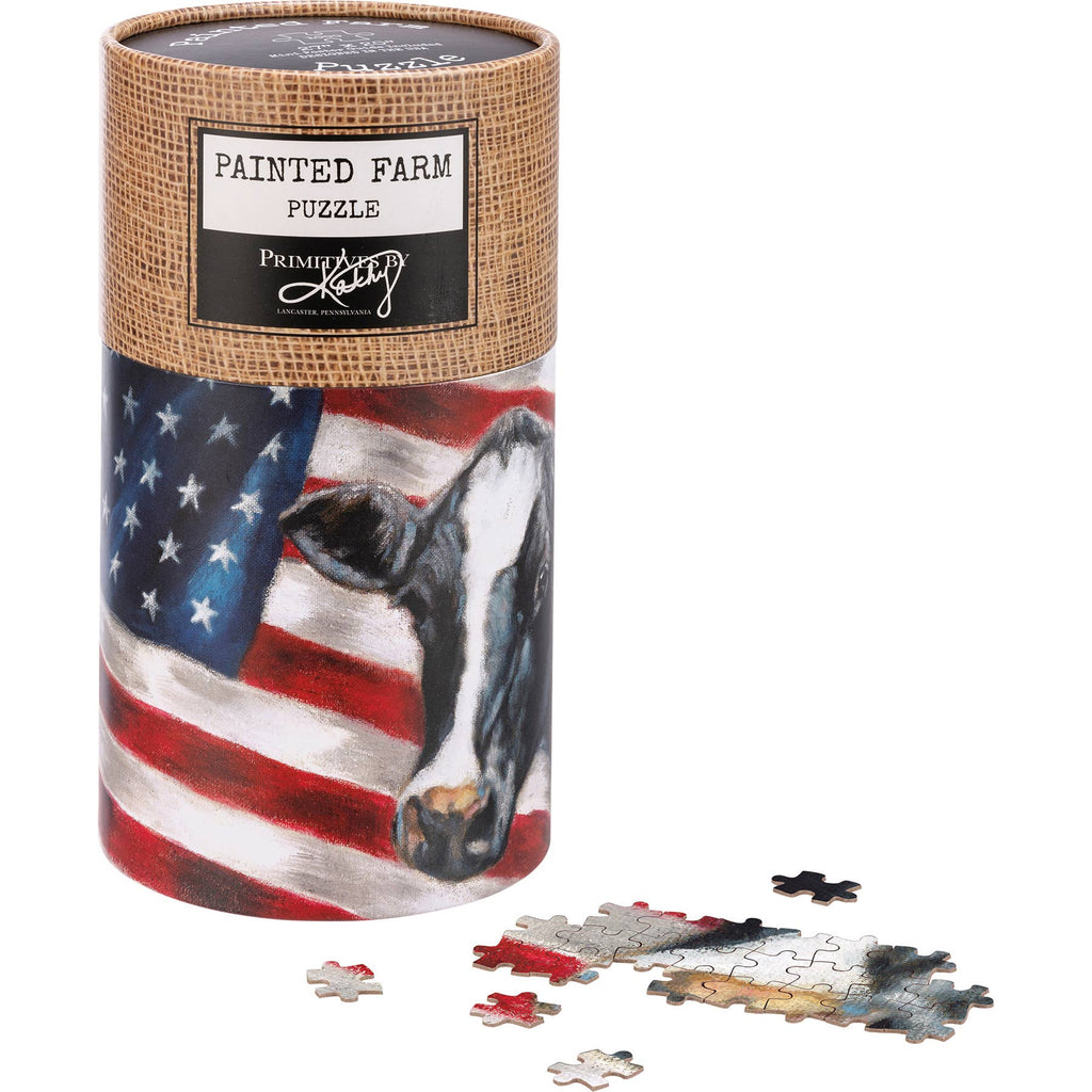 Cow And Flag Puzzle