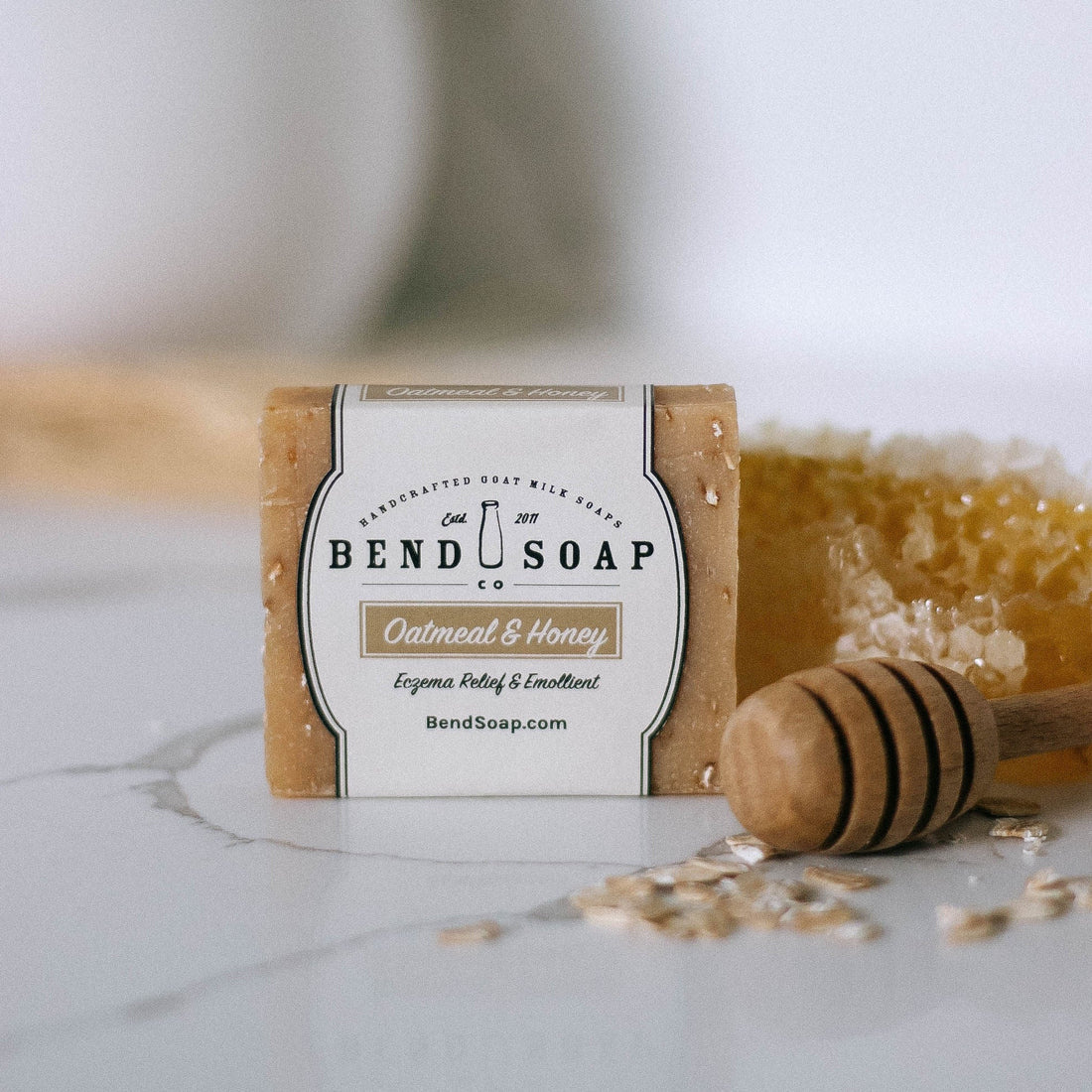 Oatmeal & Honey Goat Soap Travel Size (1.5oz) image 0
