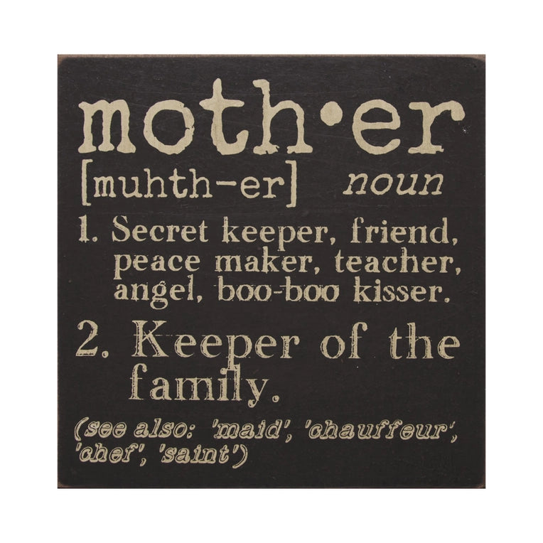 Mother Definition Block Sign image 0