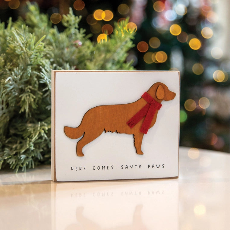 Here Comes Santa Paws Dog Block image 1