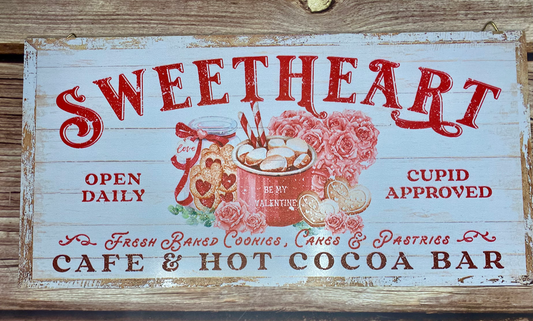 Sweetheart Cafe & Hot Cocoa Sign image 0
