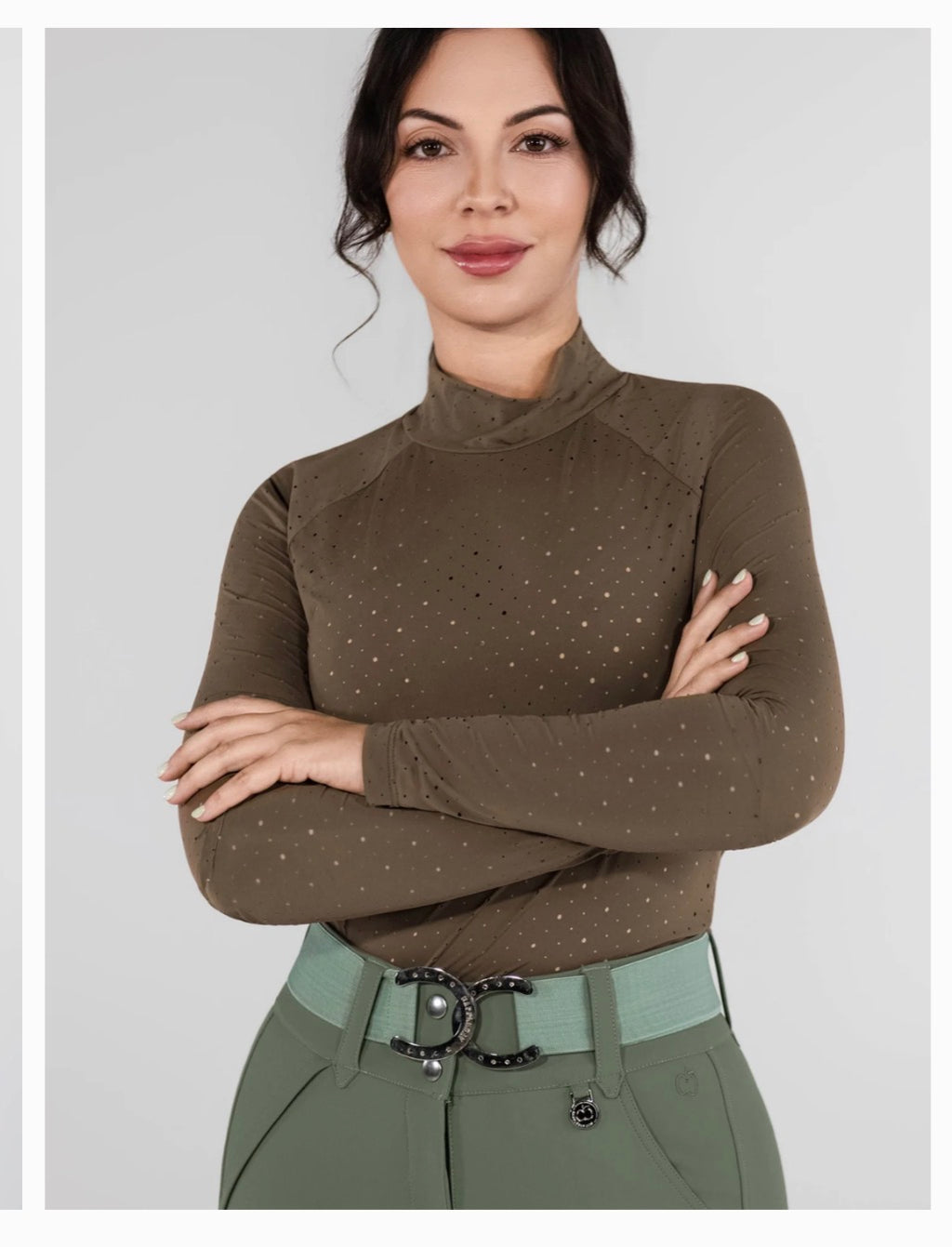 Dapplebay Aircut Mock Neck LS Top