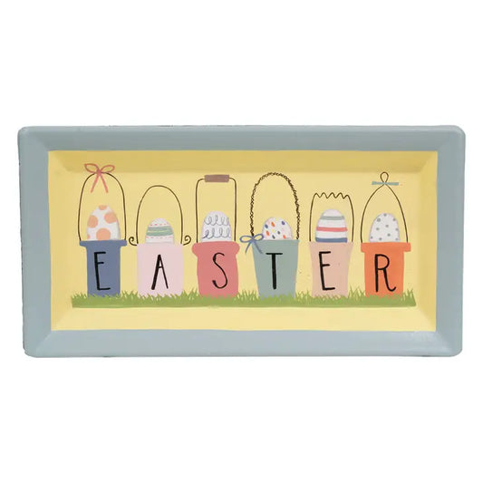 Easter Egg Buckets Rectangle Tray image 0