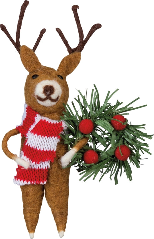 Reindeer and Wreath Critter image 0