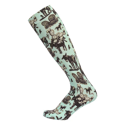 AWST Int'l Cactus Donkeys Socks image 0