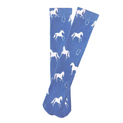 Children's Lila Horses and Horseshoes Socks image 1