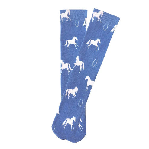 Children's Lila Horses and Horseshoes Socks image 1