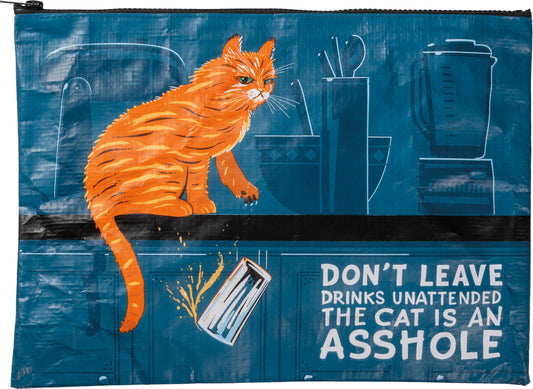 Don't Leave Drinks Unattended Zipper Folder image 0