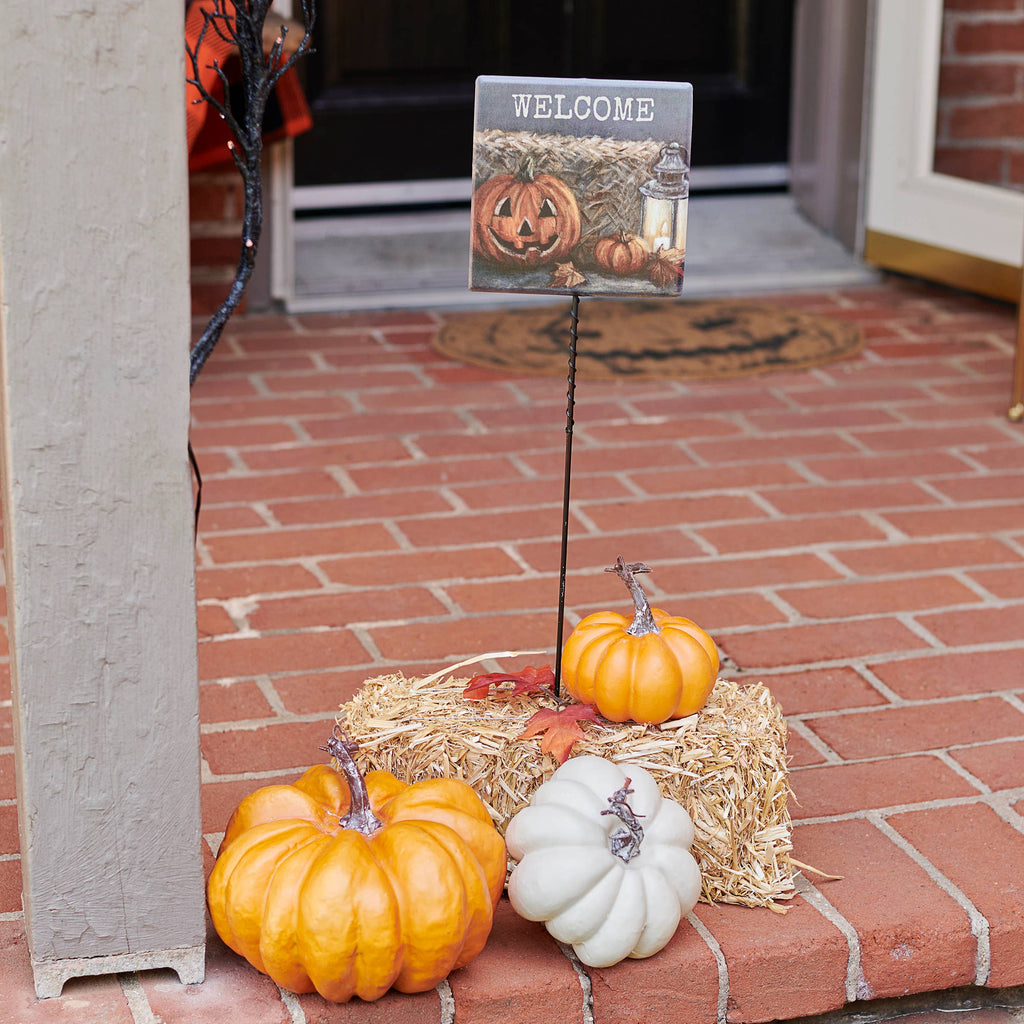 Halloween Welcome Garden Pick
