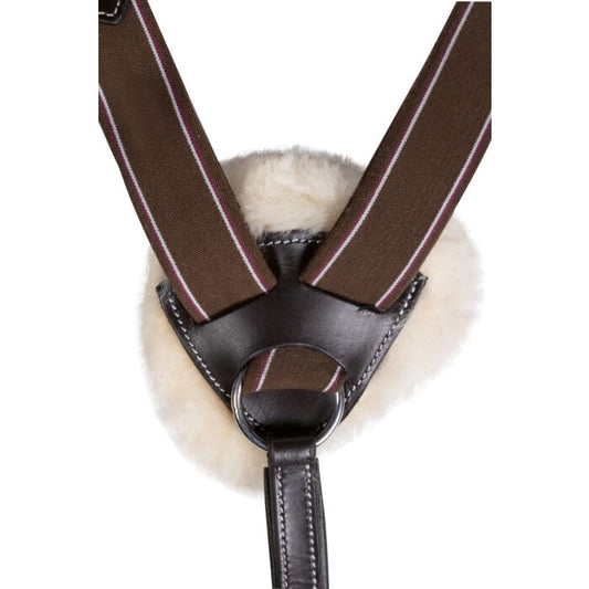 HKM 5 Point Breastplate with Adjustable Running Martingale Attachment image 1