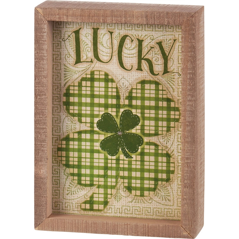 Lucky Inset Box Sign image 1