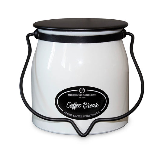 16 oz Butter Jar Candle: Coffee Break image 0