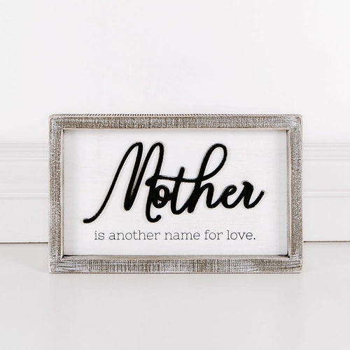 10x6 Frame Sign For Mom image 0