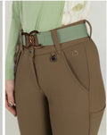 Dapplebay Sport Silicone Knee Patch Breeches-Chestnut