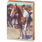 Painted Horse Block Sign image 0