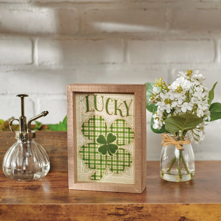 Lucky Inset Box Sign image 0