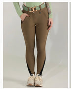 Dapplebay Sport Silicone Knee Patch Breeches-Chestnut
