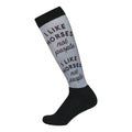 Dapplebay Slick Boot Socks-I Like Horses image 0