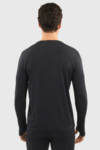 Bluveo Mens Long Sleeve Crew Neck Exercise Shirt