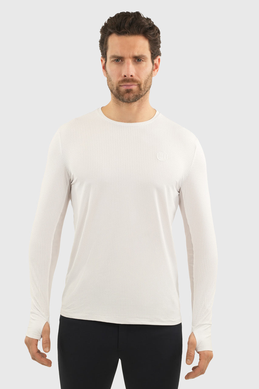 Bluveo Mens Long Sleeve Crew Neck Exercise Shirt