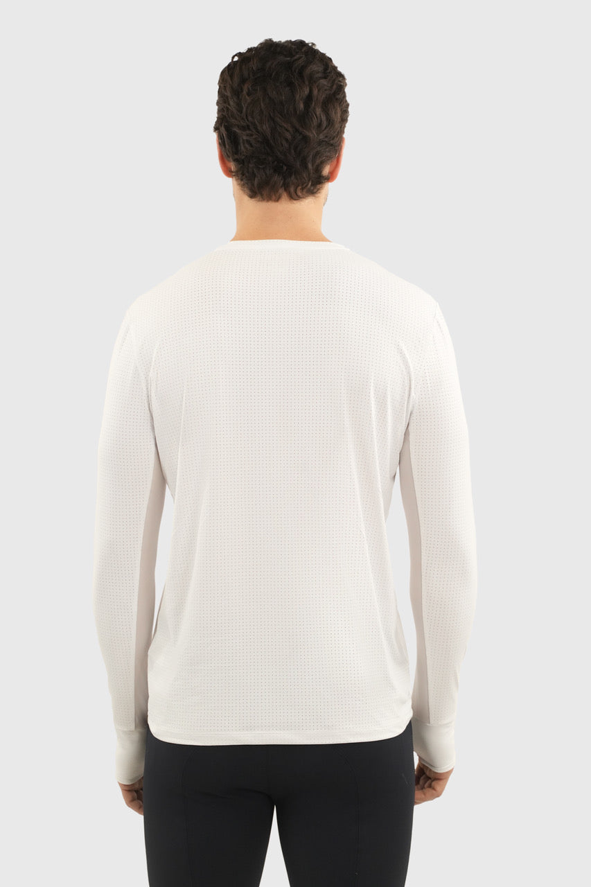 Bluveo Mens Long Sleeve Crew Neck Exercise Shirt