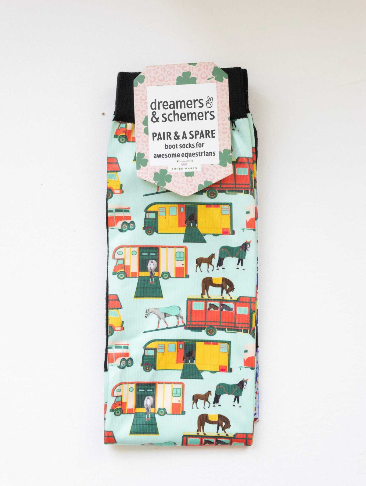 THE PONY ISLAND RETRO TRAILERS PAIR & A SPARE SOCKS