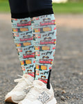THE PONY ISLAND RETRO TRAILERS PAIR & A SPARE SOCKS