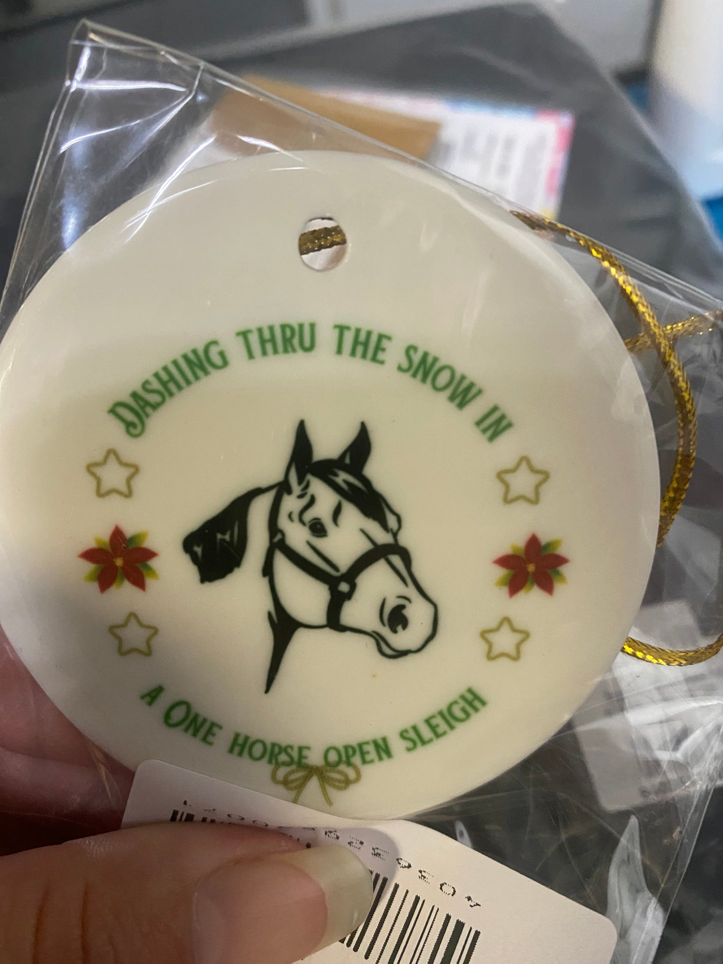 Dashing thru the Snow Ornaments