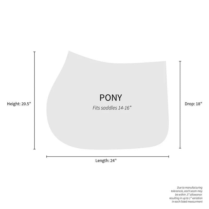 Dapple bay Holiday Plaid Jump Saddle Pad-Tan