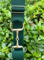 Snaffle Bit Elastic Belt- Gold Buckle