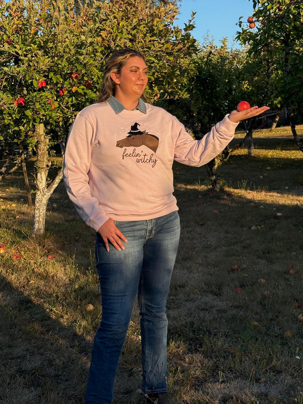 Dapplebay Ladies Feelin' Witchy Sweatshirt- Fall 2025