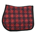 Dapplebay Holiday Plaid Jump Saddle Pad RED- CLEARANCE