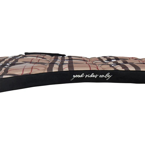 Dapple bay Holiday Plaid Jump Saddle Pad-Tan