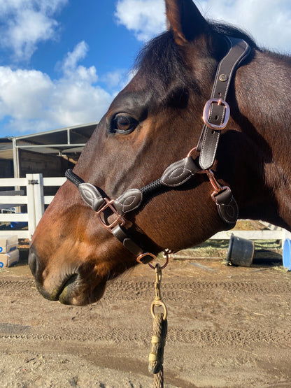 Henri de Rivel Leather Rope Halter