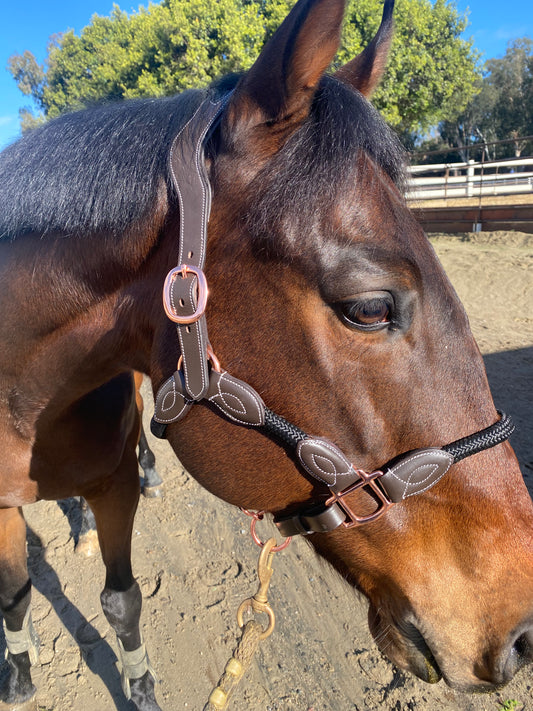 Henri de Rivel Leather Rope Halter