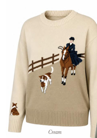 Dapplebay Heirloom Hunt Sweater-Cream